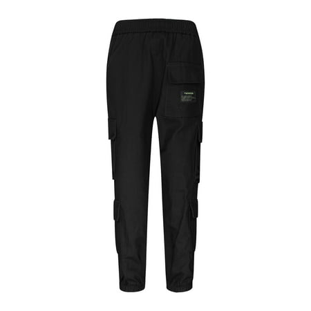 

Boys Uniform Pants Toddler Boy Sweatpants Kids Sport Jogger Cotton Casual Active Playwear Sweats Pants Cargo Pants(Color:Black Size:12-13 Years)