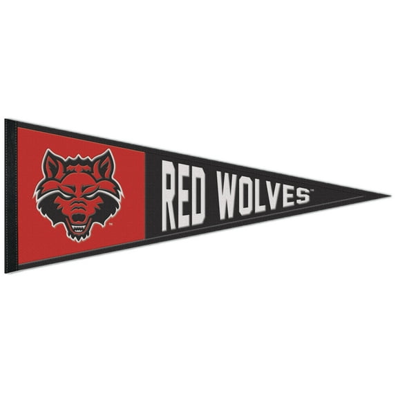 WinCraft Arkansas State Red Wolves 13" x 32" Retro Logo Wool Pennant