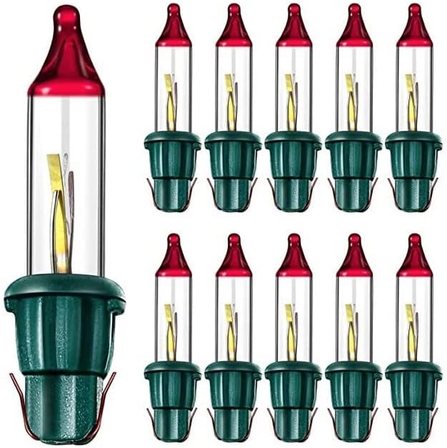 10 Style A Mini Bulb Flashers, 2.5 Volt V .425 Watt W Clear Glass Incandescent Indoor Outdoor