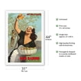 thumbnail image 2 of Olio Radino Italian Olive Oil - Puro e Squisito (Pure and Delicious) - Vintage Advertising Poster by Gino Boccasile c.1948 - Fine Art Rolled Canvas Print 27in x 40in, 2 of 4