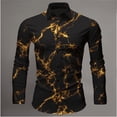 thumbnail image 1 of Camisa de manga larga para hombre, estilo informal, estilo urbano, moda, estampado 3D, estilo Harajuku, talla grande, formal, con diseño de relámpago, 1 of 6