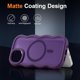thumbnail image 3 of Funda magnética para iPhone 14 Plus/15 Plus, compatible con MagSafe, diseño de marco ondulado transparente, borde suave, bonita funda protectora transparente mate a prueba de golpes, 3 of 6