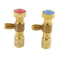 thumbnail image 1 of 2pcs Valve Liquide, Adaptateur R410A R22 Réfrigérant de Climatisation, 1 of 8
