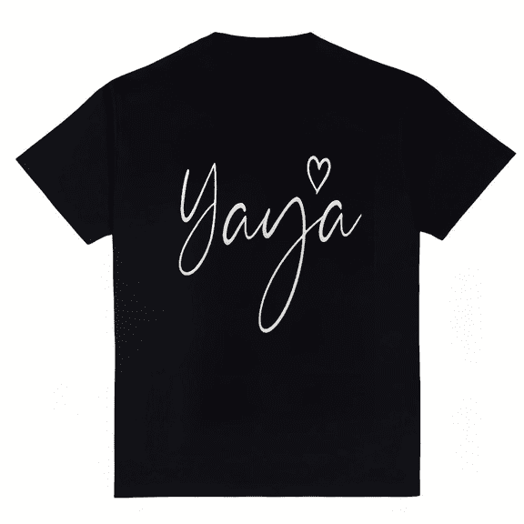 Women's Yayza with Heart Graphic Adult T-Shirt S-4XL