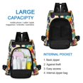 thumbnail image 6 of FORMRS Women's Travel Backpack Purse Anti-Theft Hidden Pockets Casual Shoulder Bag, Green Geometric, 6 of 7