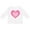 AA-White, variant on Inktastic Pink Valentine Heart Girls Long Sleeve Toddler T-Shirt