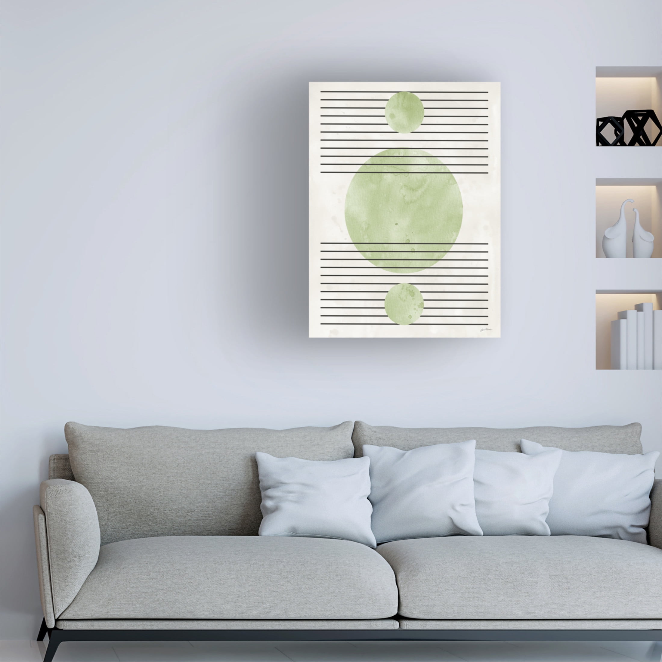 Canvas Wall Art - Jean Plout 'Mid Century Boho 5' Wall Art for Living Room, Bedroom, or Office Décor by Trademark Fine Art - 24 x 32 Inches