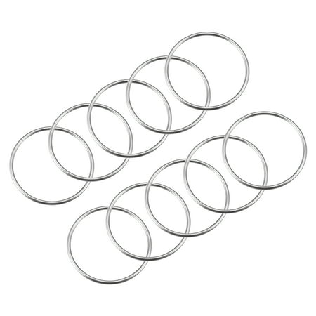 

Uxcell 60mm(2.36 ) Outer Dia. 3mm Thickness Welded O Ring 304 Stainless Steel 15 Pack