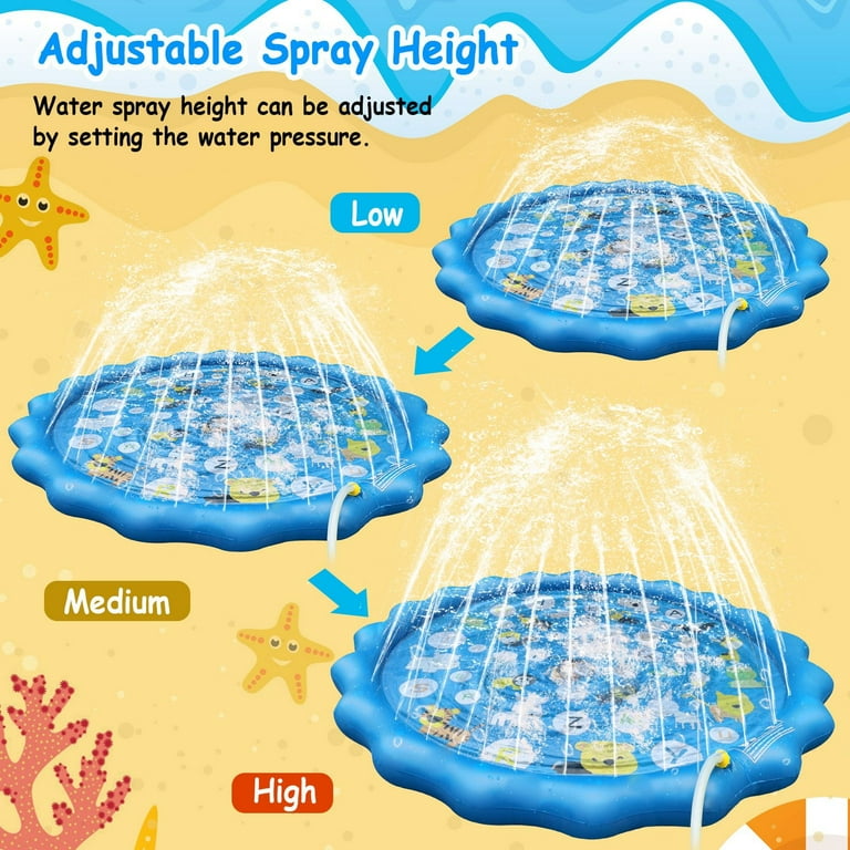 OGEDNAC 68" Splash Pad Sprinkler, Blue photo 2