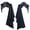 Black, variant on SAWOBUUN Renaissance Half Shoulder Cape Steampunk Shawl Cloak Gothic Victorian LARP