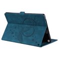 thumbnail image 4 of SaniMore Case for Fire 7" 12th Gen 2022, PU Leather Case with Embossed Butterfly Shockproof TPU Back Card/Pen Holder Anti-slip Stand Full Protective Fashion Wallet Cover, Blue, 4 of 6
