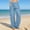 Light Blue wide leg cargo pants for women a1, variant on Cagogo Wide Leg Cargo Pants for Women Elastic Waist Loose Casual Long Trousers with Pockets Travel Hiking Streetwear Summer, Light Blue XL