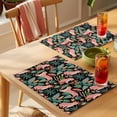 thumbnail image 4 of Farmhouse Tiger Placemats Set of 6 Summer Watercolor Animals Palm Trees Place Mats Indoor Wipeable Table Mats Washable Cloth Dining Table Placemats for Kitchen Holiday Party Home Decor 13x19 Inch, 4 of 9