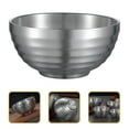 thumbnail image 3 of Stackable Soup Serving Bowl Salad Dessert Dish Stainless Steel Kitchenware Ramen Bowl, 3 of 9