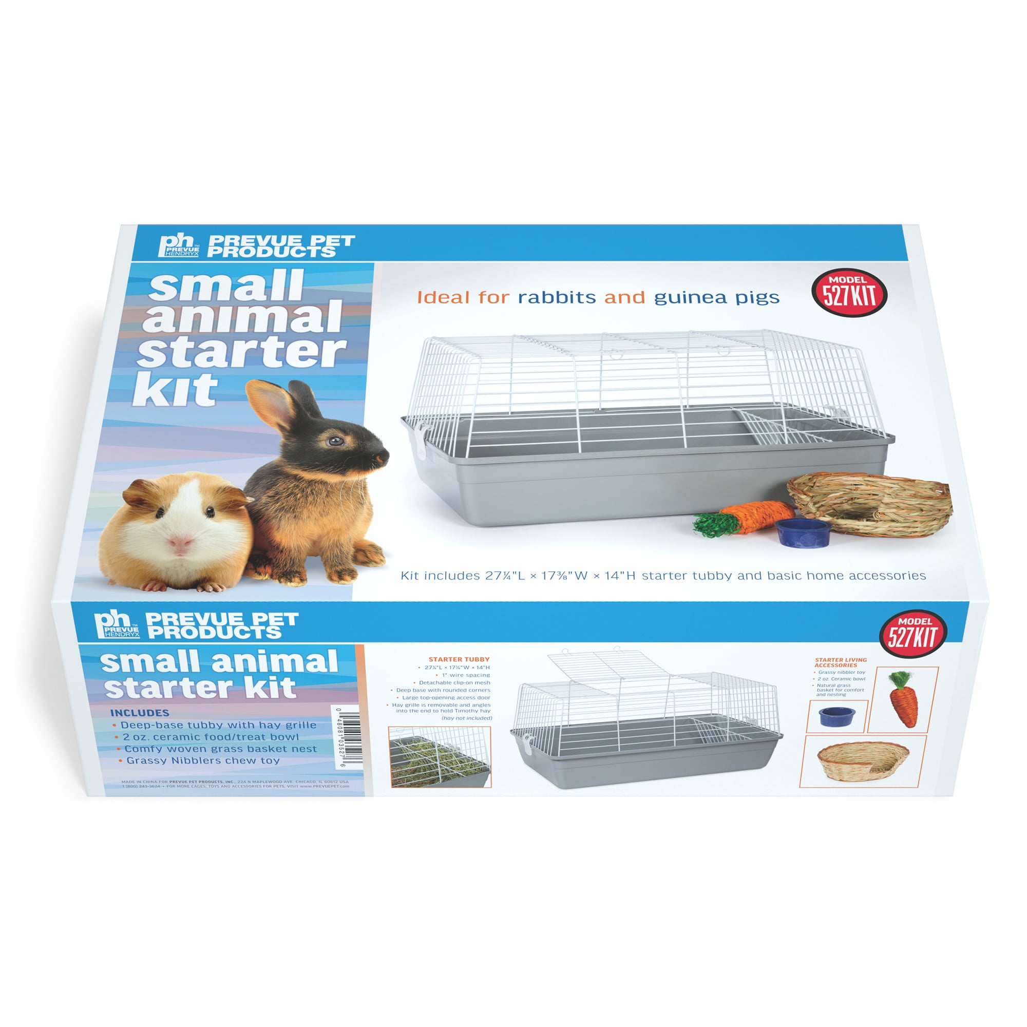 Prevue Pet Products Bella Rabbit Cage Kit - Gray for Small Animals 527-KIT