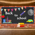thumbnail image 4 of Colorful Design School Banner Polyester Material Classroom Backdrop for Back to School Classroom Decoration Educational Event Kid's Room, 4 of 6