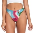 thumbnail image 1 of Balery Tropical Flamingo Pool Float Tangas de Algodón para Mujer con Estampado – Ropa Interior Sexy, Transpirable, G-string-Medium, 1 of 6