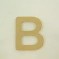 thumbnail image 1 of Package of 1, 8 Inch X 3/4" Thickness MDF Letter B in The Gotham Rounded Font, Thick, Upper Case for Art & Craft Project, Made in USA, 1 of 4