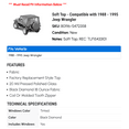 thumbnail image 2 of Soft Top - Compatible with 1988 - 1995 Jeep Wrangler 1989 1990 1991 1992 1993 1994, 2 of 2