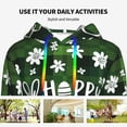 thumbnail image 4 of Kdxio Happy Easter Print Womens Oversized Hoodies Sweatshirts Hooded Pullover Tops Sweaters Casual-Large, 4 of 7