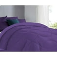thumbnail image 4 of 1 Piece Luxury U Shape Pattern Comforter By D.N.G. BEDDINGS Premium Super Soft, 1000 Thread Count 100% Egyptian Cotton Oversized Super King Size Purple Color, 4 of 9