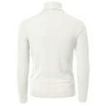 thumbnail image 3 of H2H Mens Casual Slim Fit Turtleneck Pullover Sweater Lightweight Pointed Shoulder Patched (CMTTL099), 3 of 6