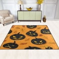 thumbnail image 3 of Non-Slip Area Rug 80x58in Indoor Washable Floor Mats Carpet Printed for Living Room, Bedroom, Home Decor Halloween Orange Pumpkin Pattern, 3 of 7