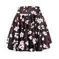 thumbnail image 1 of Afibi Jupe Patineuse Plissée Évasée Taille Élastique Mini Décontractée pour Filles (Petit Motif 3), 1 of 4