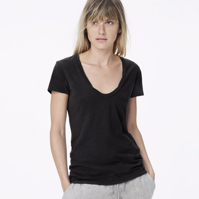 $95 JAMES PERSE Standard T-Shirt Jersey Noir WSVH3182CU ( 3 )