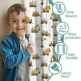 thumbnail image 3 of Blackout Kids Curtains,Cartoon Construction Vehicles Bulldozers Childrens Insulated Curtains Set Of 2,Bedroom Essentials,Toddler Room Decor 42"x54", 3 of 5