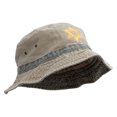 thumbnail image 4 of Jewish Star of David Embroidered Big Size Reversible Bucket Hats - Khaki Green XL-2XL, 4 of 5