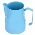thumbnail image 4 of Taza de espuma de leche Salida de olécranon Diseño de boca Diseño de calavera Jarra de espuma de leche de acero inoxidable 550 ml Azul, 4 of 5