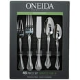 thumbnail image 3 of Oneida Boutonniere 45 Piece Everday Flatware, Service for 8, 18/0 Stainless Steel. Silverware Set, Dishwasher Safe, Multi, 3 of 5