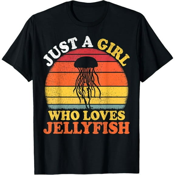 Jellyfish Vintage Just A Girl Who Loves Jellyfish T-Shirt