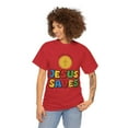 thumbnail image 2 of DJH Apparel | Mario Jumps, Jesus Saves Christian Unisex T-shirt, 2 of 5