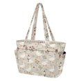 thumbnail image 2 of FORMRS Tote Bag for Women Quilted Large Capacity Travel Work Carry On Shoulder Handbag, Gray Cartoon Goose Pattern, 2 of 7