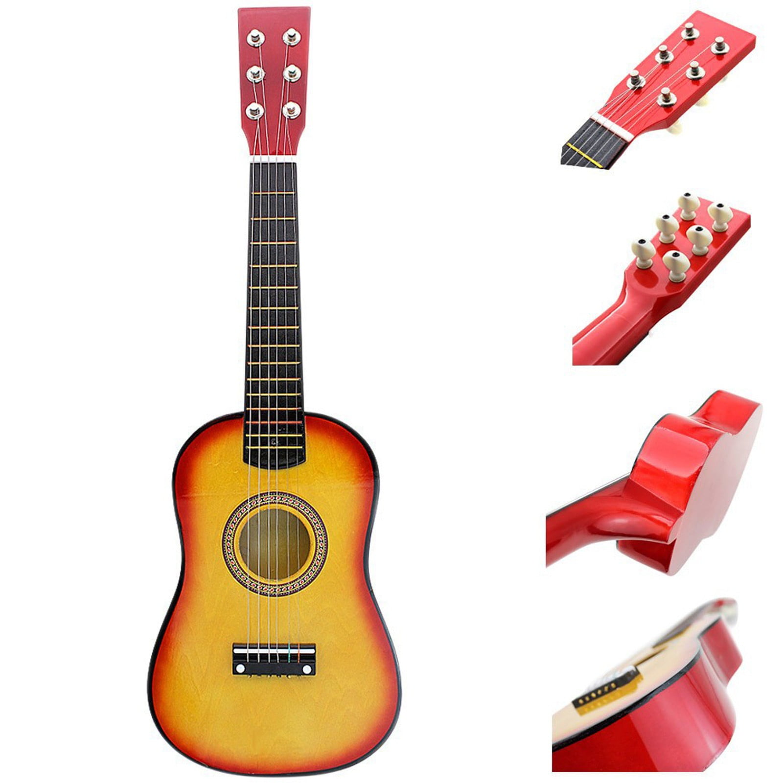 RUIG 21" Acoustic Guitar, Kids 6 String Toy Guitar - Realistic Steel Strings - Beginner Practice First Musical Instrument for Children, Early Learning Folk Acoustic Guitar for Kids