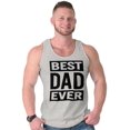 thumbnail image 4 of Cool Best Dad Ever Father's Day Mens Big & Tall Graphic Tank Top Brisco Brands 2X, 4 of 5