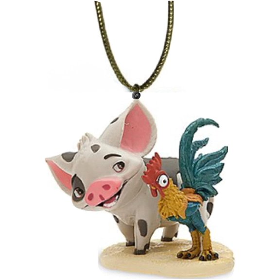 Moana Pua & Heihei Ornament PVC Figure Figurine Chicken & Pig 3.5" New