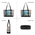 thumbnail image 6 of FORMRS Canvas Laptop Tote Bag for Women with 15.6" Computer Compartments Shoulder Handbag, Purple Seaside, 6 of 7