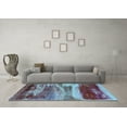 thumbnail image 3 of Ahgly Company Indoor Rectangle Oriental Light Blue Industrial Area Rugs, 4' x 6', 3 of 4
