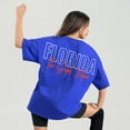 thumbnail image 2 of Women's Gameday Couture Royal Florida Gators Oversized Back at Ya T-Shirt, 2 of 5