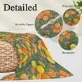 thumbnail image 3 of Orange Lemons Pillow Covers 12"x20", Summer Botanical Elegant Pastoral Watercolor Soft Brushed Microfiber Breathable Throw Pillow Covers, Decorative Pillowcase with Zipper for Couch Sofa Bedroom, 3 of 9