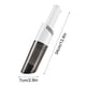 thumbnail image 5 of Aspiradora de coche de 6000Pa, aspiradora portátil de alta potencia para automóvil y hogar - batería de 2000mAh, 30 minutos de autonomía, carga USB-C, restos húmedos/secos, incluye mangueras y, 5 of 5