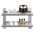 thumbnail image 4 of Heavy-Duty Wall Mount Shelf - 35kg Load, 47" Stainless Steel Storage Rack for Kitchen/Garage/Lab, with Reinforced Brackets, 4 of 14