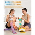 thumbnail image 2 of CAMBIVO Compression Socks for Women, 15-20 mmHg Knee High Socks 3 Pairs, Gradient Color Socks for Nurses, Running, Travel & Comfort, 2 of 7