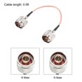 thumbnail image 2 of Cable coaxial RG316 Unique Bargains N macho a N macho Ultra Baja Pérdida 50 Ohm 0.5 Pies, 2 of 5