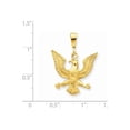 thumbnail image 2 of American Eagle Charm Pendant Necklace in 14K Yellow Gold with Chain, 2 of 4