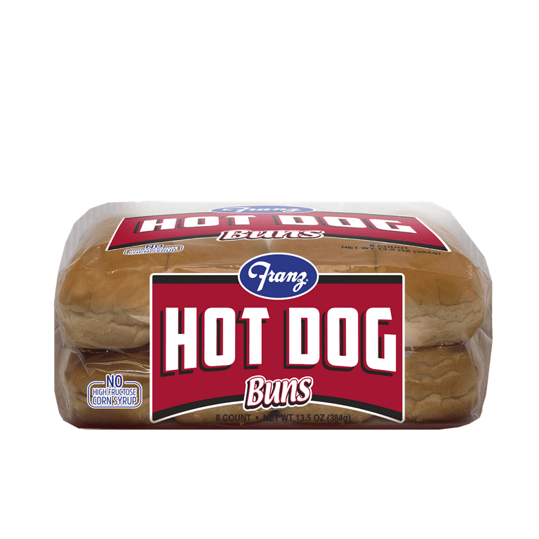 bunbun Franz Premium Cluster Hot Dog Buns, 13.5 oz, 8 Count - Walmart.com