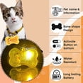 thumbnail image 5 of DoggyLove Led Dog Collar Light – Dog Lights for Night Walking – Glow in The Dark Dog Tag - LED Light Up Dog Tag - Clip On Blinking Dog Tag - Bone Shape ID Tag for Pet Safety, 5 of 7